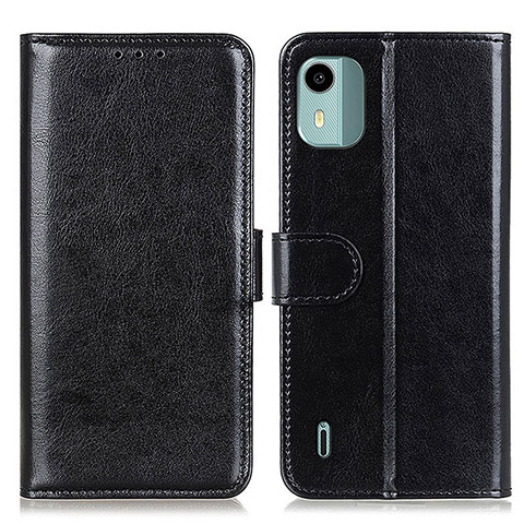 Funda de Cuero Cartera con Soporte Carcasa M07L para Nokia C12 Negro