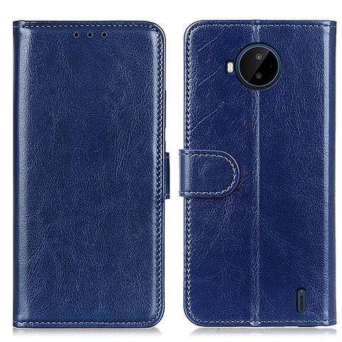 Funda de Cuero Cartera con Soporte Carcasa M07L para Nokia C20 Plus Azul