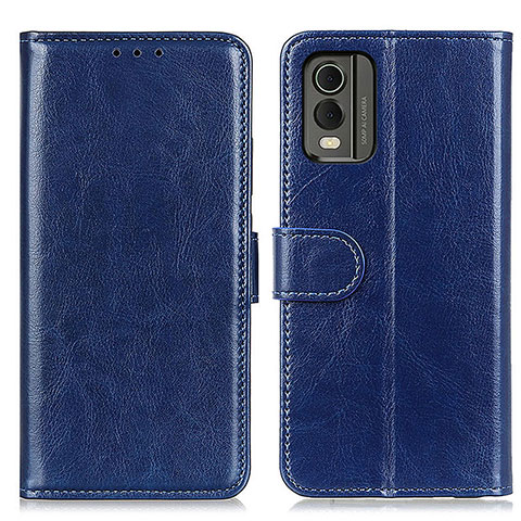 Funda de Cuero Cartera con Soporte Carcasa M07L para Nokia C210 Azul