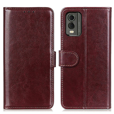 Funda de Cuero Cartera con Soporte Carcasa M07L para Nokia C210 Marron