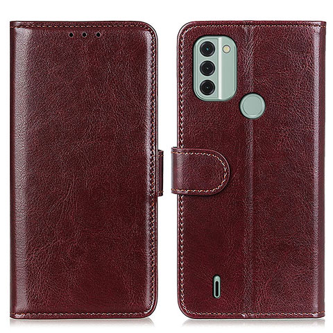 Funda de Cuero Cartera con Soporte Carcasa M07L para Nokia C31 Marron