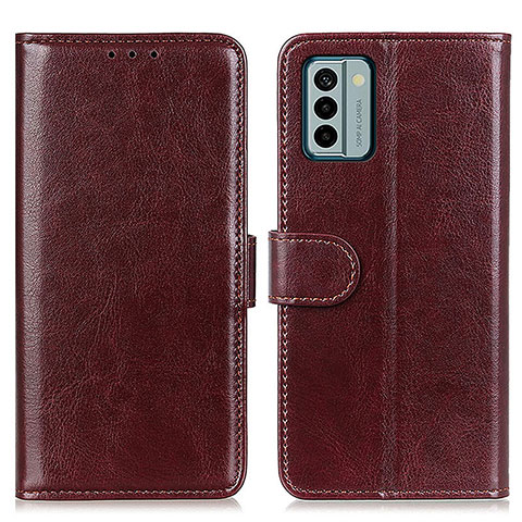 Funda de Cuero Cartera con Soporte Carcasa M07L para Nokia G22 Marron