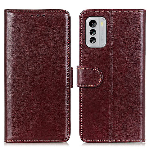 Funda de Cuero Cartera con Soporte Carcasa M07L para Nokia G60 5G Marron