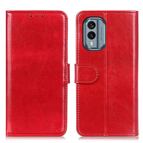 Funda de Cuero Cartera con Soporte Carcasa M07L para Nokia X30 5G Rojo