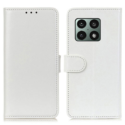 Funda de Cuero Cartera con Soporte Carcasa M07L para OnePlus 10 Pro 5G Blanco