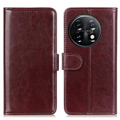 Funda de Cuero Cartera con Soporte Carcasa M07L para OnePlus 11 5G Marron