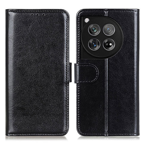 Funda de Cuero Cartera con Soporte Carcasa M07L para OnePlus 12R 5G Negro