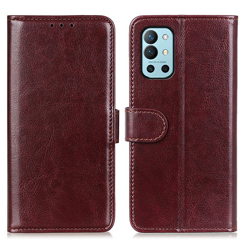 Funda de Cuero Cartera con Soporte Carcasa M07L para OnePlus 9R 5G Marron