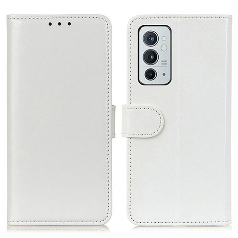 Funda de Cuero Cartera con Soporte Carcasa M07L para OnePlus 9RT 5G Blanco