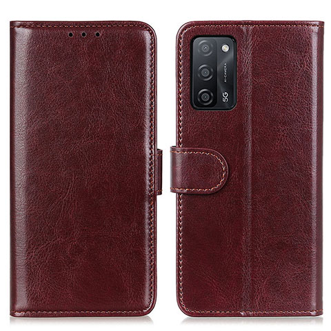 Funda de Cuero Cartera con Soporte Carcasa M07L para Oppo A53s 5G Marron