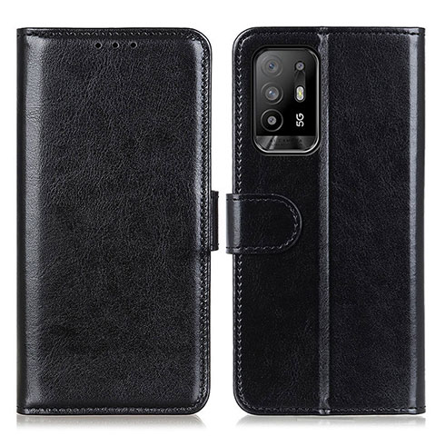 Funda de Cuero Cartera con Soporte Carcasa M07L para Oppo A94 5G Negro