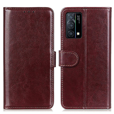 Funda de Cuero Cartera con Soporte Carcasa M07L para Oppo K9 5G Marron