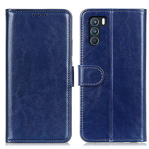 Funda de Cuero Cartera con Soporte Carcasa M07L para Oppo K9 Pro 5G Azul