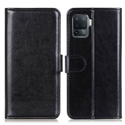 Funda de Cuero Cartera con Soporte Carcasa M07L para Oppo Reno5 F Negro