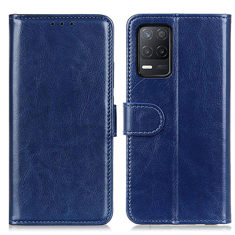 Funda de Cuero Cartera con Soporte Carcasa M07L para Realme 8 5G Azul