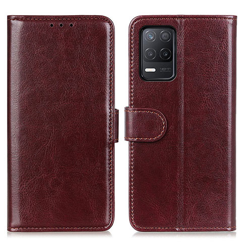 Funda de Cuero Cartera con Soporte Carcasa M07L para Realme 8 5G Marron