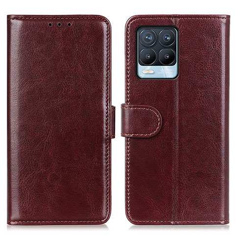 Funda de Cuero Cartera con Soporte Carcasa M07L para Realme 8 Pro Marron