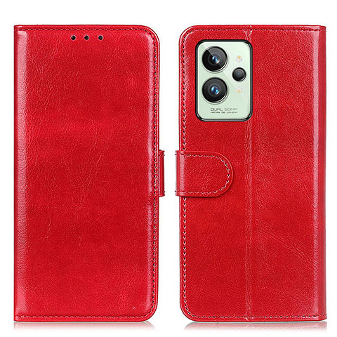 Funda de Cuero Cartera con Soporte Carcasa M07L para Realme GT2 Pro 5G Rojo