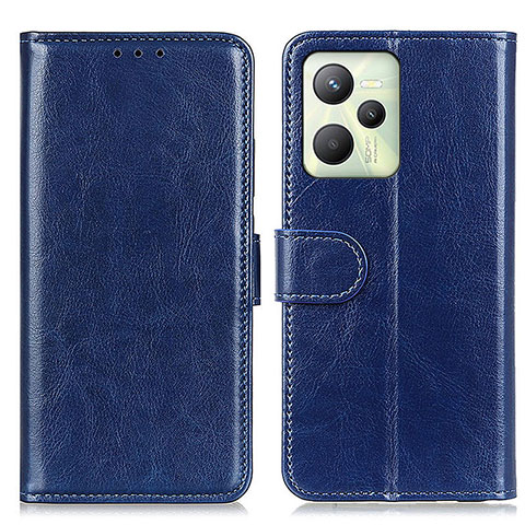 Funda de Cuero Cartera con Soporte Carcasa M07L para Realme Narzo 50A Prime Azul