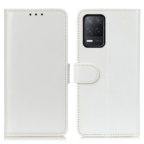 Funda de Cuero Cartera con Soporte Carcasa M07L para Realme Q3 5G Blanco