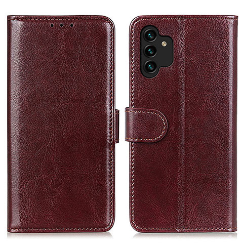 Funda de Cuero Cartera con Soporte Carcasa M07L para Samsung Galaxy A13 4G Marron