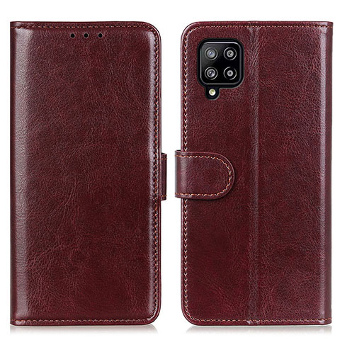 Funda de Cuero Cartera con Soporte Carcasa M07L para Samsung Galaxy A22 4G Marron