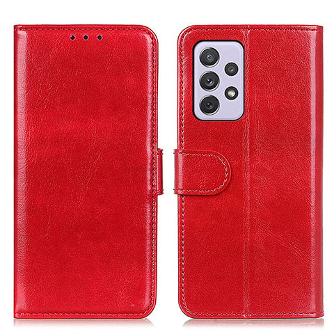 Funda de Cuero Cartera con Soporte Carcasa M07L para Samsung Galaxy A73 5G Rojo