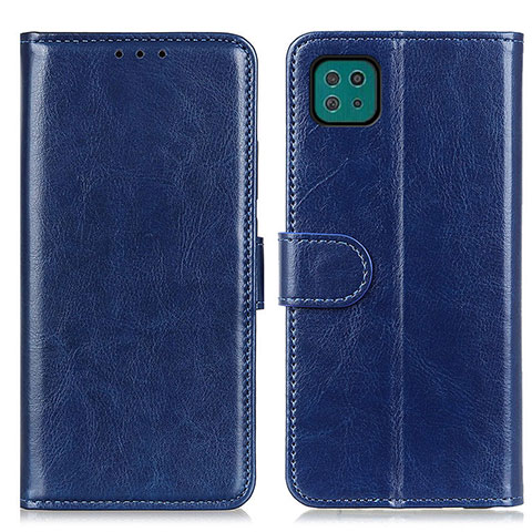 Funda de Cuero Cartera con Soporte Carcasa M07L para Samsung Galaxy F42 5G Azul