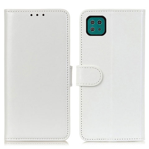 Funda de Cuero Cartera con Soporte Carcasa M07L para Samsung Galaxy F42 5G Blanco