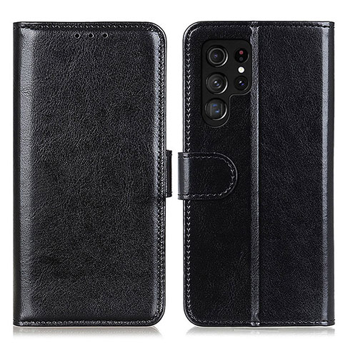 Funda de Cuero Cartera con Soporte Carcasa M07L para Samsung Galaxy S21 Ultra 5G Negro