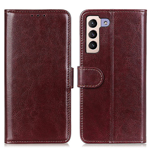 Funda de Cuero Cartera con Soporte Carcasa M07L para Samsung Galaxy S22 Plus 5G Marron