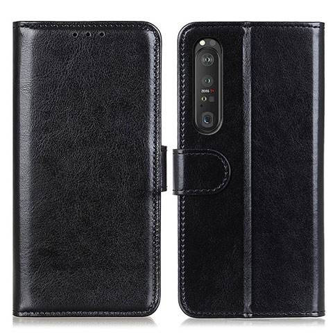 Funda de Cuero Cartera con Soporte Carcasa M07L para Sony Xperia 1 III Negro