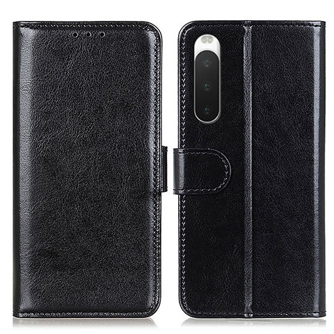 Funda de Cuero Cartera con Soporte Carcasa M07L para Sony Xperia 10 IV Negro