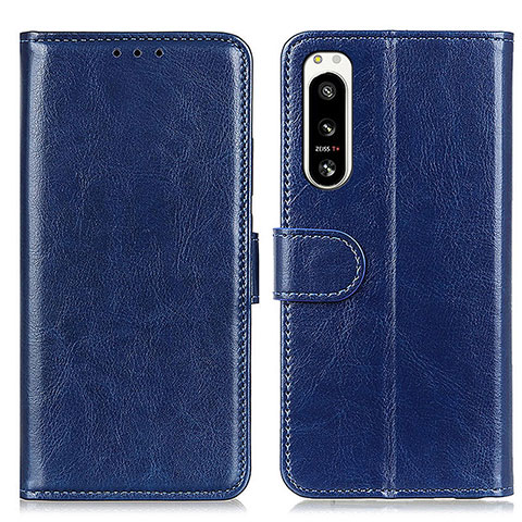 Funda de Cuero Cartera con Soporte Carcasa M07L para Sony Xperia 5 IV Azul