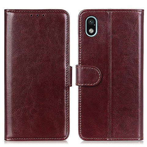 Funda de Cuero Cartera con Soporte Carcasa M07L para Sony Xperia Ace III Marron