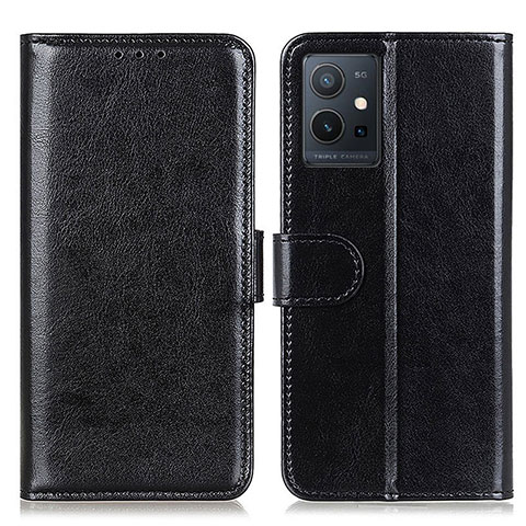 Funda de Cuero Cartera con Soporte Carcasa M07L para Vivo Y33e 5G Negro