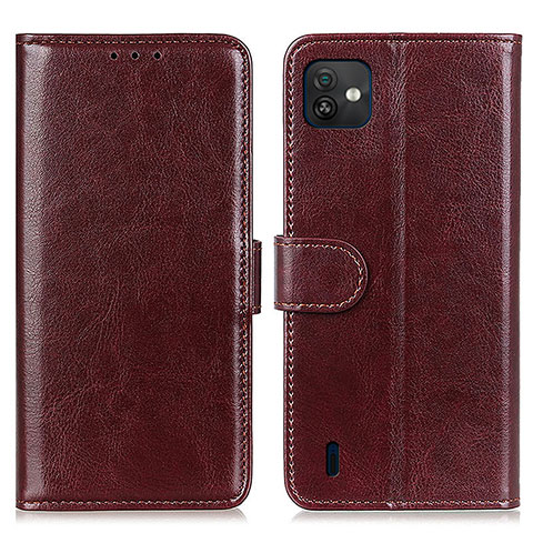 Funda de Cuero Cartera con Soporte Carcasa M07L para Wiko Y82 Marron