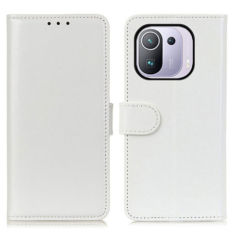 Funda de Cuero Cartera con Soporte Carcasa M07L para Xiaomi Mi 11 Pro 5G Blanco