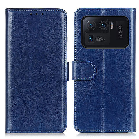 Funda de Cuero Cartera con Soporte Carcasa M07L para Xiaomi Mi 11 Ultra 5G Azul