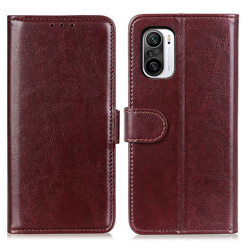 Funda de Cuero Cartera con Soporte Carcasa M07L para Xiaomi Mi 11i 5G Marron