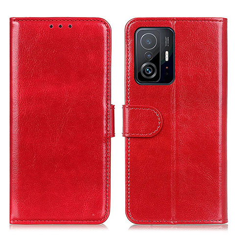 Funda de Cuero Cartera con Soporte Carcasa M07L para Xiaomi Mi 11T 5G Rojo