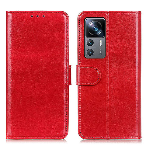 Funda de Cuero Cartera con Soporte Carcasa M07L para Xiaomi Mi 12T 5G Rojo