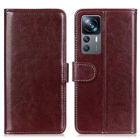 Funda de Cuero Cartera con Soporte Carcasa M07L para Xiaomi Mi 12T Pro 5G Marron