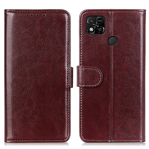 Funda de Cuero Cartera con Soporte Carcasa M07L para Xiaomi POCO C3 Marron