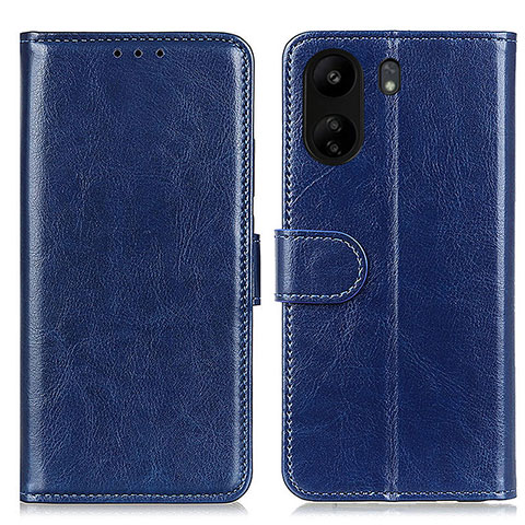 Funda de Cuero Cartera con Soporte Carcasa M07L para Xiaomi Poco C65 Azul