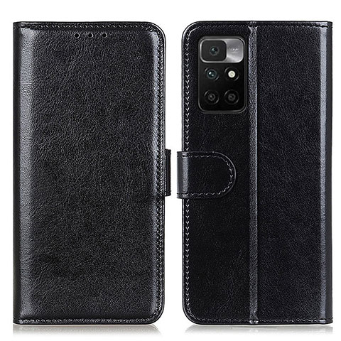 Funda de Cuero Cartera con Soporte Carcasa M07L para Xiaomi Redmi 10 (2022) Negro