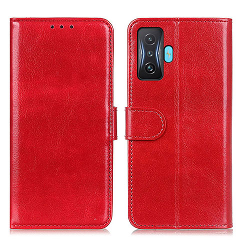 Funda de Cuero Cartera con Soporte Carcasa M07L para Xiaomi Redmi K50 Gaming 5G Rojo