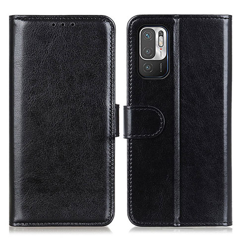 Funda de Cuero Cartera con Soporte Carcasa M07L para Xiaomi Redmi Note 10 5G Negro