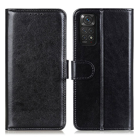 Funda de Cuero Cartera con Soporte Carcasa M07L para Xiaomi Redmi Note 11 4G (2022) Negro