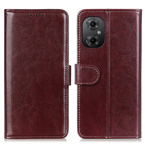 Funda de Cuero Cartera con Soporte Carcasa M07L para Xiaomi Redmi Note 11R 5G Marron